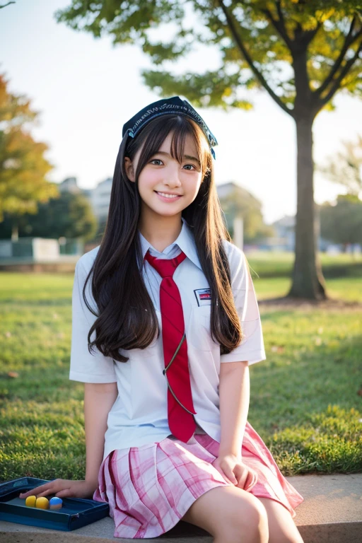 Cute Girls、high school girl、pure、sit