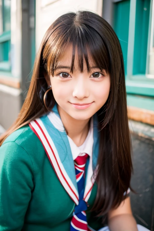 Cute Girls、high school girl、sit