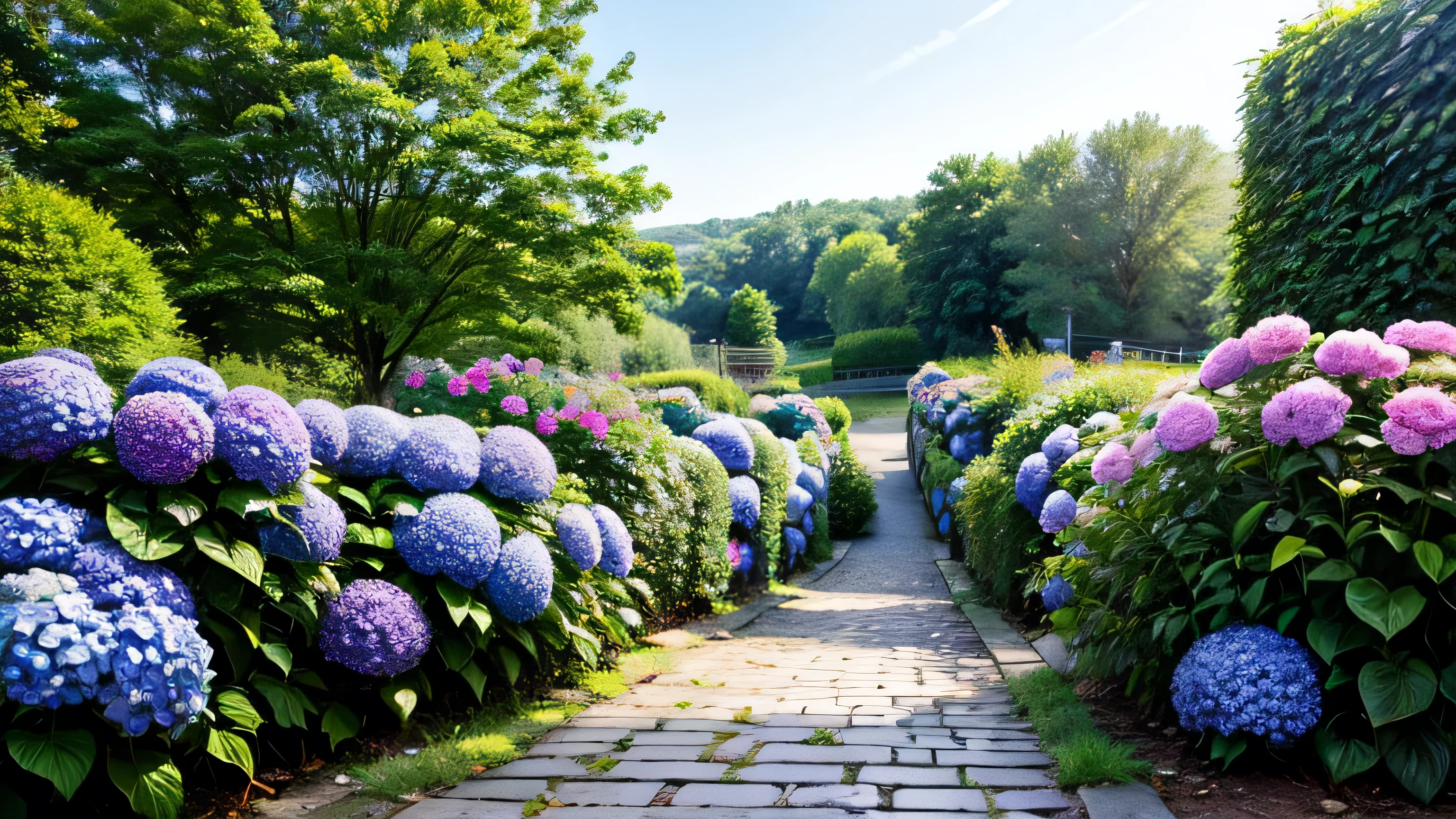 hydrangea　beautiful　Soothing views