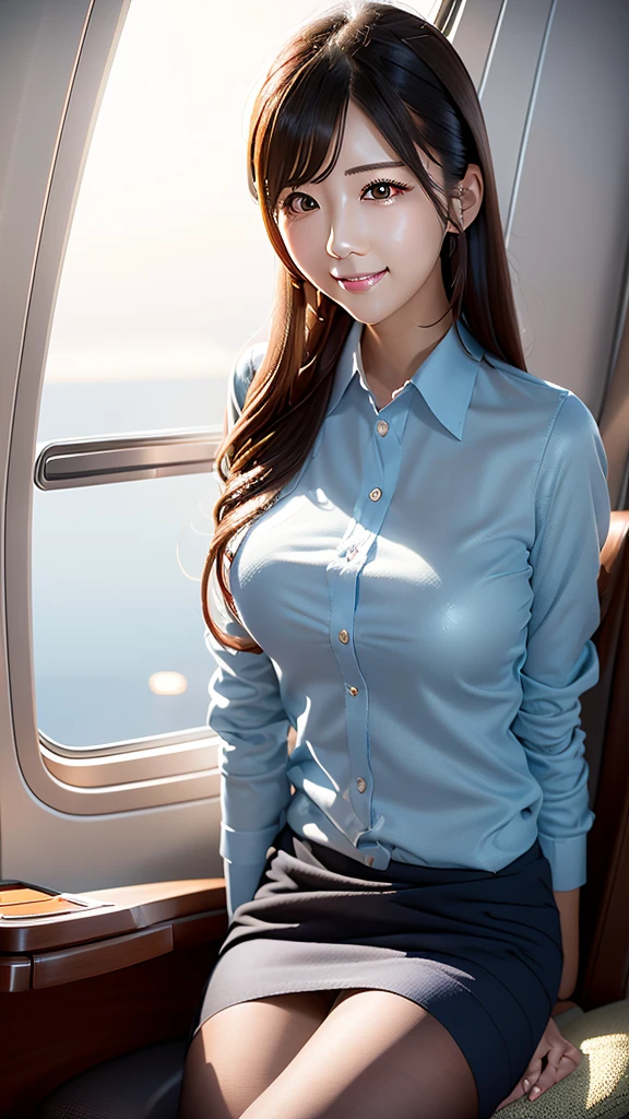 AI Beautiful Cabin Attendant、Real Beauty