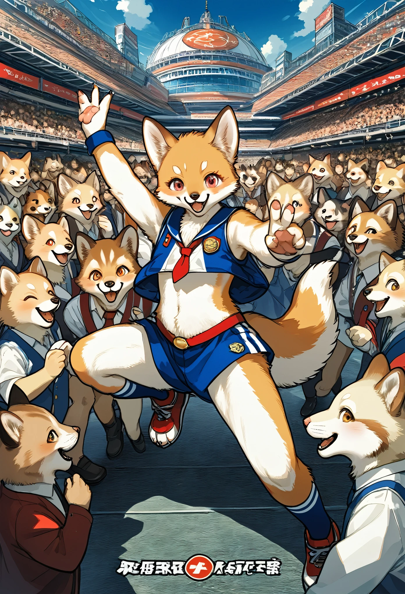 super high resolution, detailed background, World Heritage Site, 6+boys, 6+girls, Happy, joyful, absurdres(Photos of solo travelers)(kemono, furry anthro)cinematic,