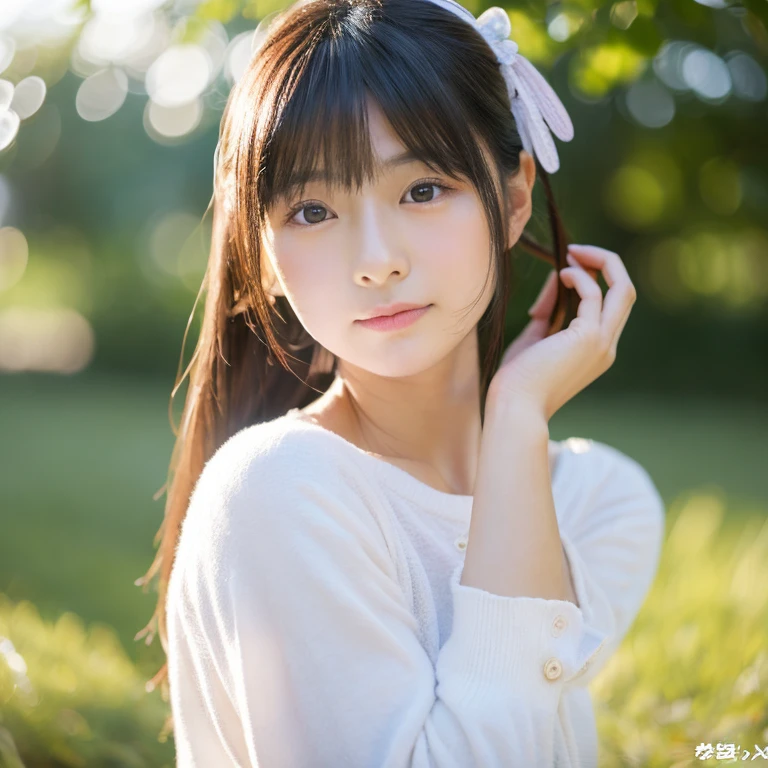Japanese women, Realistic, wearing , cute, Idolish, beautiful girl, White skin, And an innocent attitude