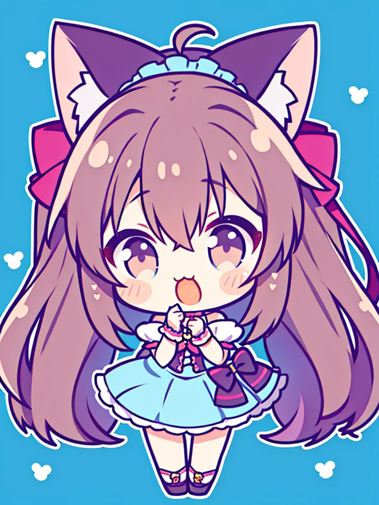 Cute anime with cat ears characters