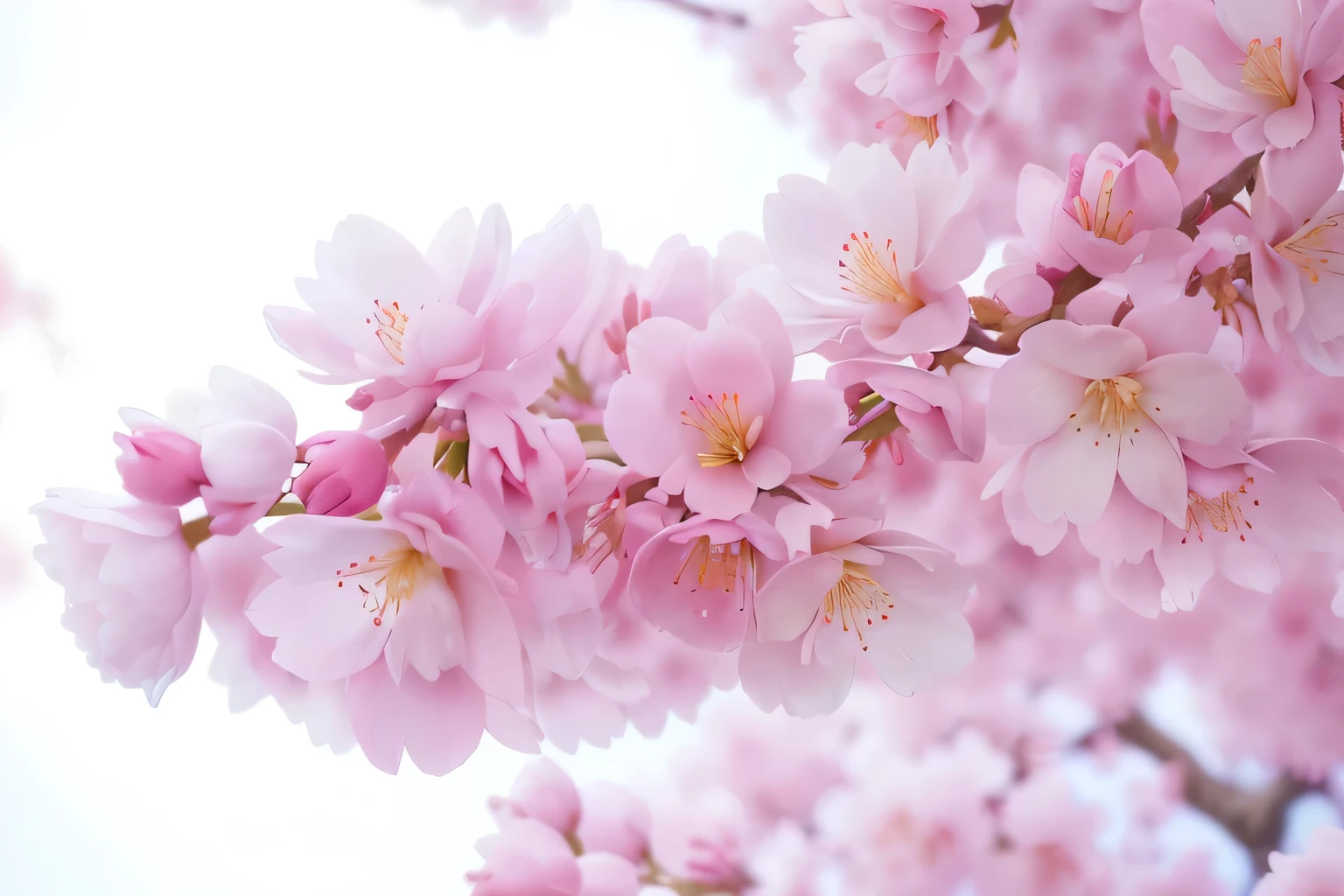 there is a close up of a pink flower on a tree, sakura flowers, sakura flower, sakura bloomimg, cherry blossom, pink flowers, cherry blossoms, blossom sakura, cherry-blossom-tree, cherry blossom background, blossoms, flower blossoms, sakura blooming on background, lots of sakura flowers, lush sakura, sakura season, flowers and blossoms, cherry blossom tree