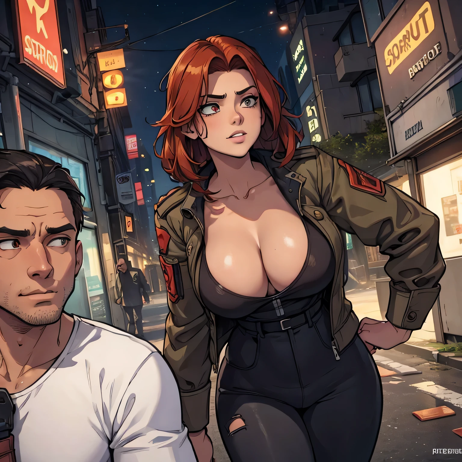 17 year old male, accompanying a beautiful milf in a city destroyed by the zombie apocalypse
