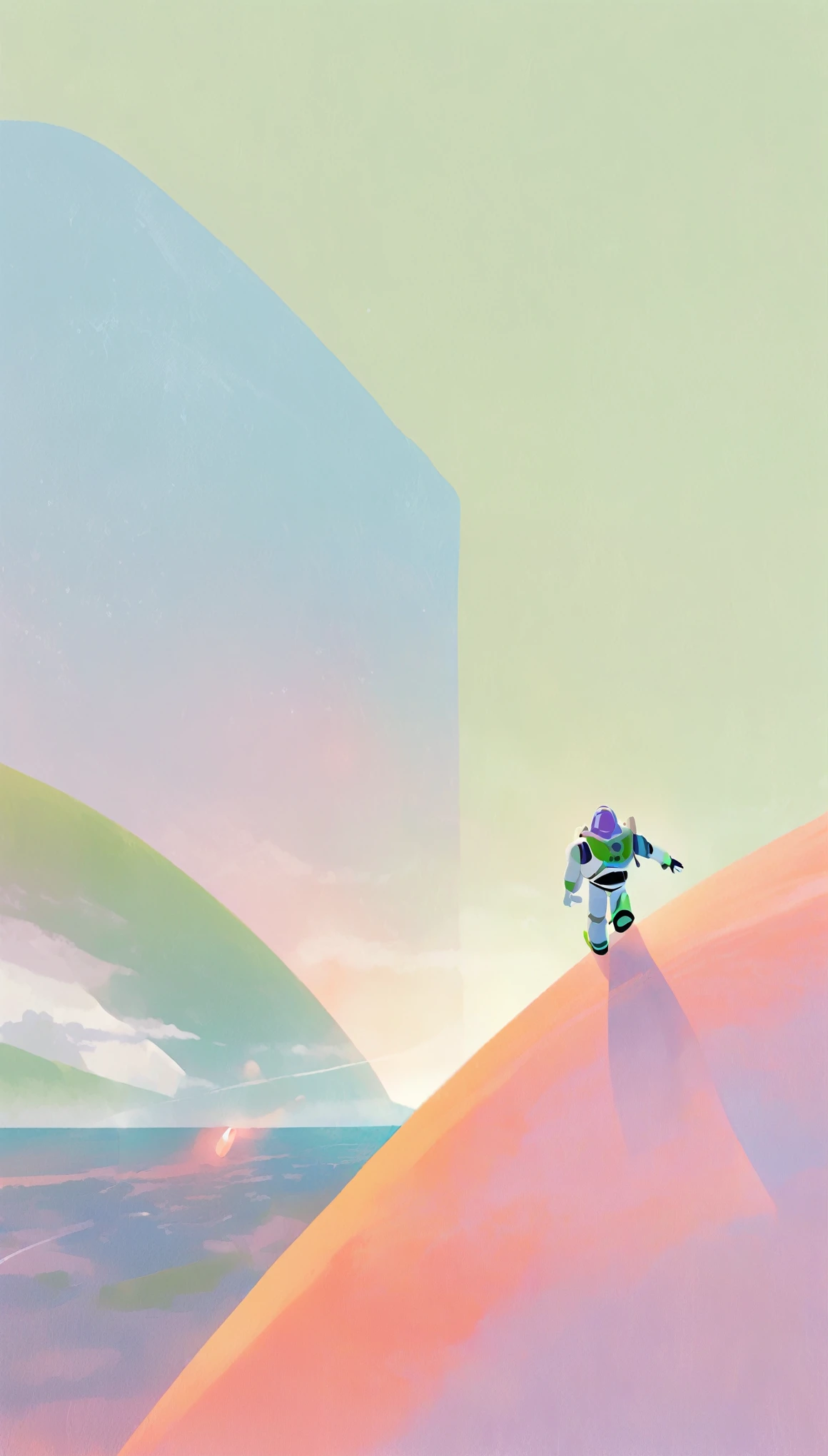 buzz lightyear, minimalist Journey,