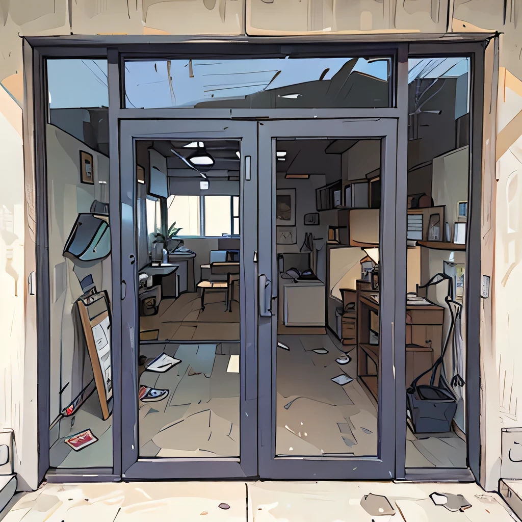 Glass door