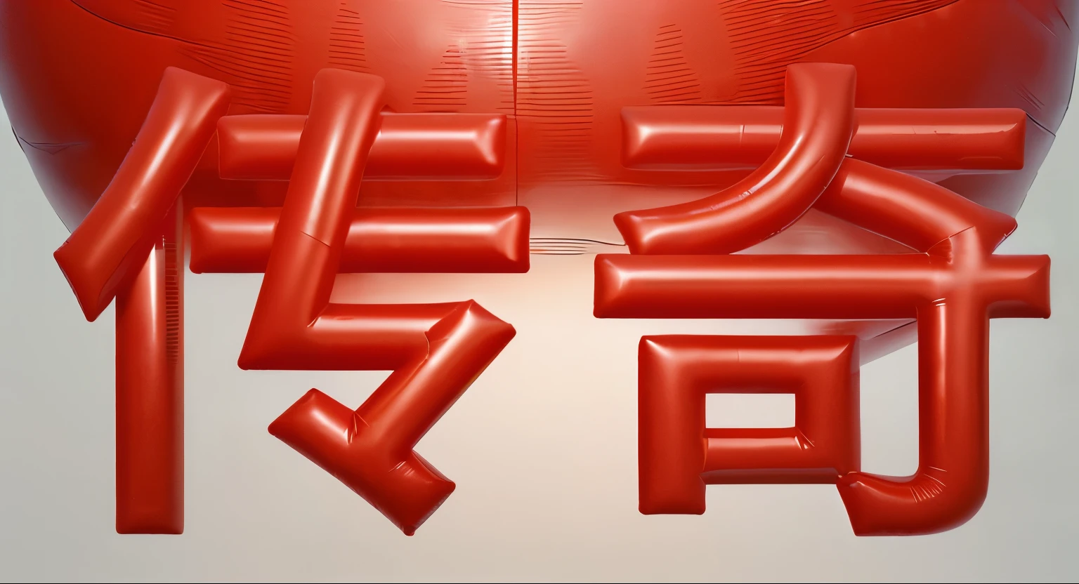 Red balloon word，Inflatable texture，Best quality