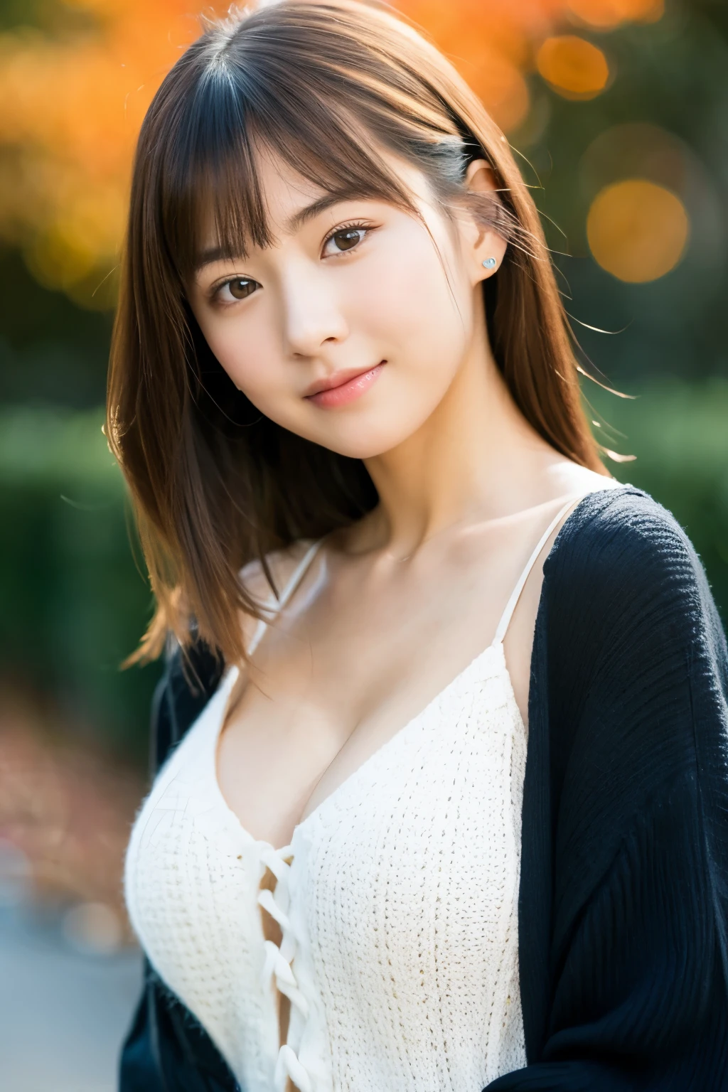 a close up of a woman with a very big breast, japanese model, realistic young gravure idol, young pretty gravure idol, Yoshitomo Nara, young sensual gravure idol, beautiful asian girl, beautiful japanese girls face, young gravure idol, chiho, girl cute-fine-face, japanese goddess, shikamimi