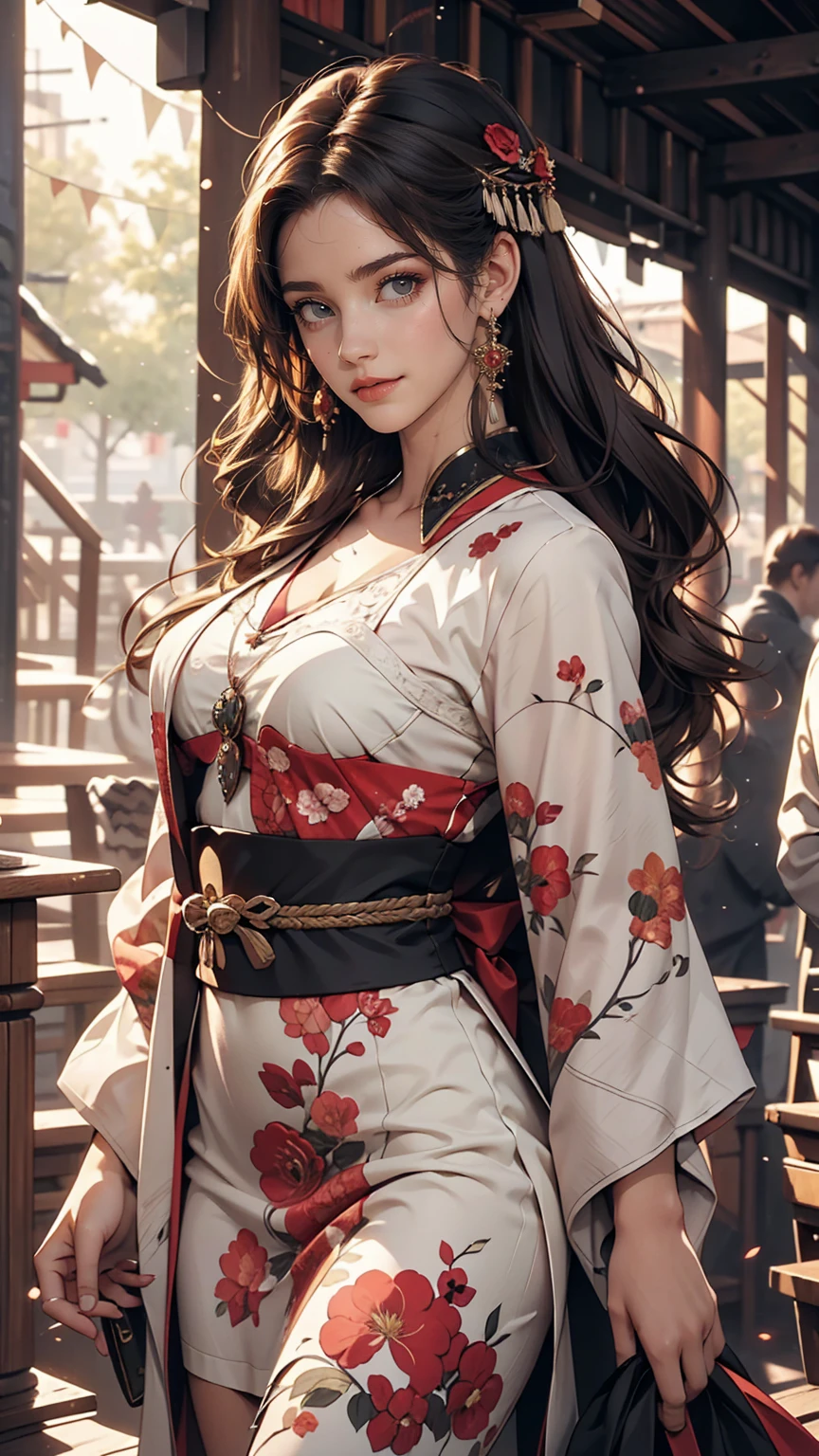 One girl, alone, Chizuru, See more KatsumiStyle, High resolution, High resolution, (((highest quality, masterpiece))), Ultra-detailed illustrations, [Highly detailed face], (Cowboy Shot)