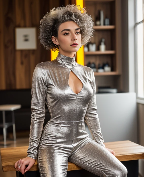 Realistic german Girl, (red color and yellow color long sleeves long legs high neck jumpsuit:1.3), (show thighs:1.3), (Gigantic Muscular:1.5), (stand tall),

ultra detailed, photorealistic, masterpiece, perfect fingers, UHD 8k, solo female, realistic image, high detail, photo quality, (((beautiful solo girl))), best quality, ultra-detailed, masterpiece, finely detail, realistic skin texture, 85 mm art lens, f 1.2, sharp focus, 8 k high definition, insanely detailed, intricate, nude manly flat chest, 

(((curly parting hair short undercut silver color hair shaved fade:1.3))), shave head sides, high quality, perfect angle, perfect hair