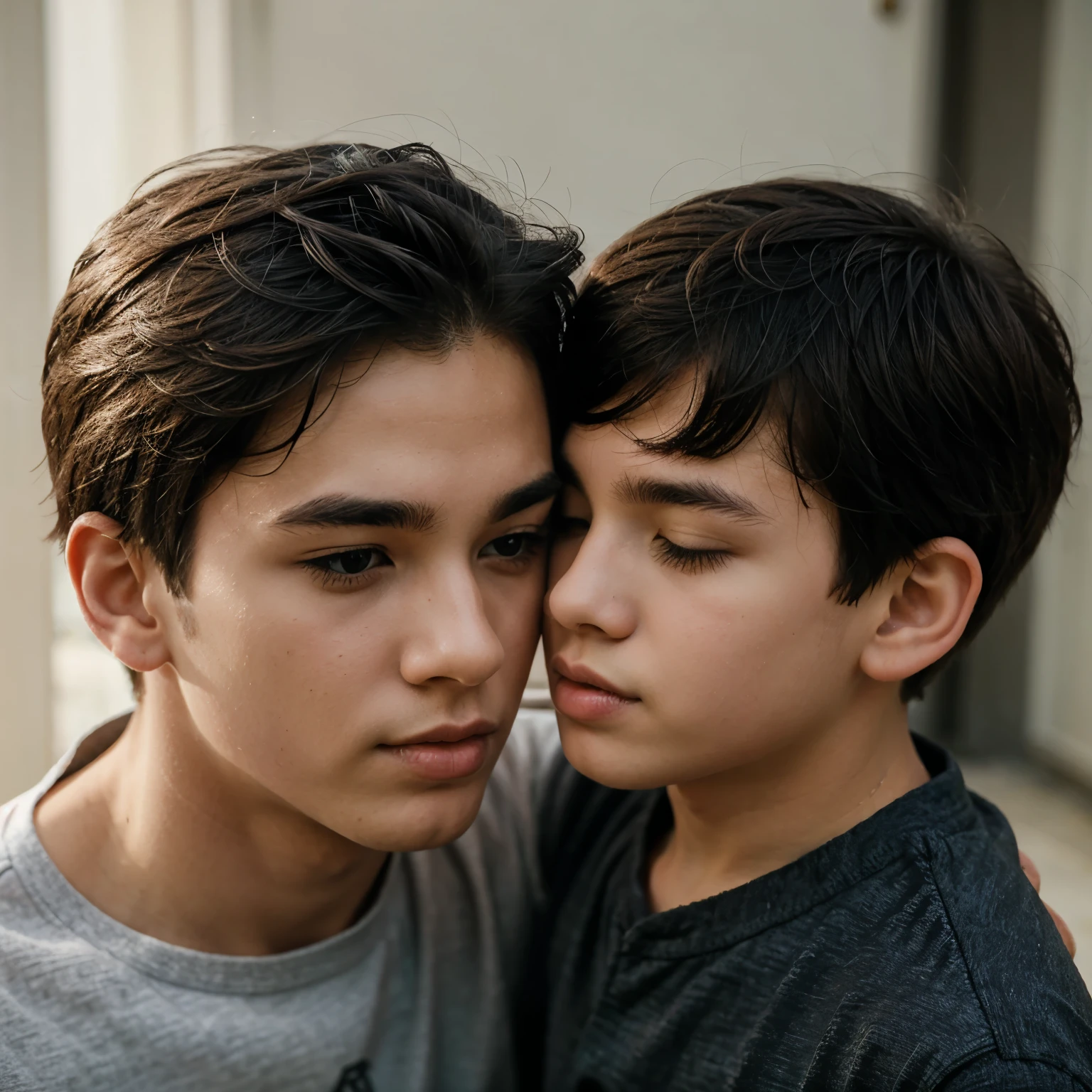 2 boy kissing