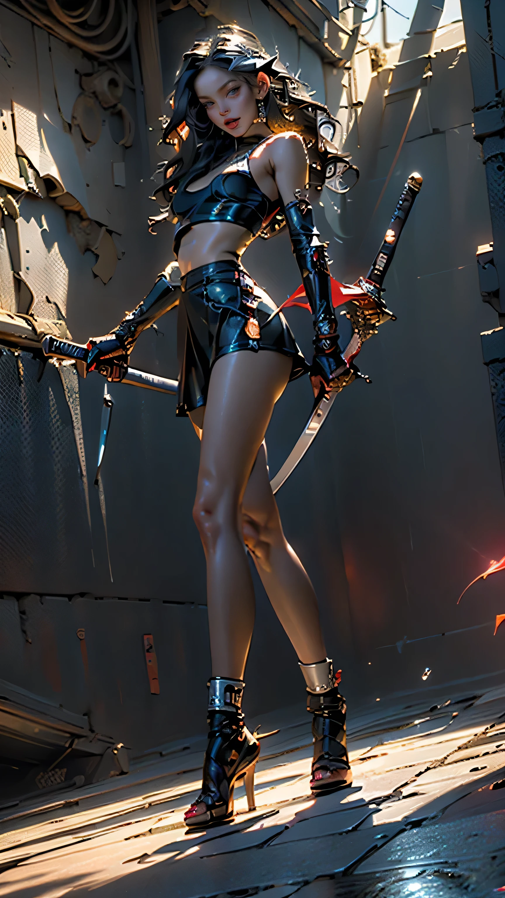 1. Fix the area above ear by adding hair that matches her existing style and color. 2. Make her neck and chin look like it fits well on her face and body