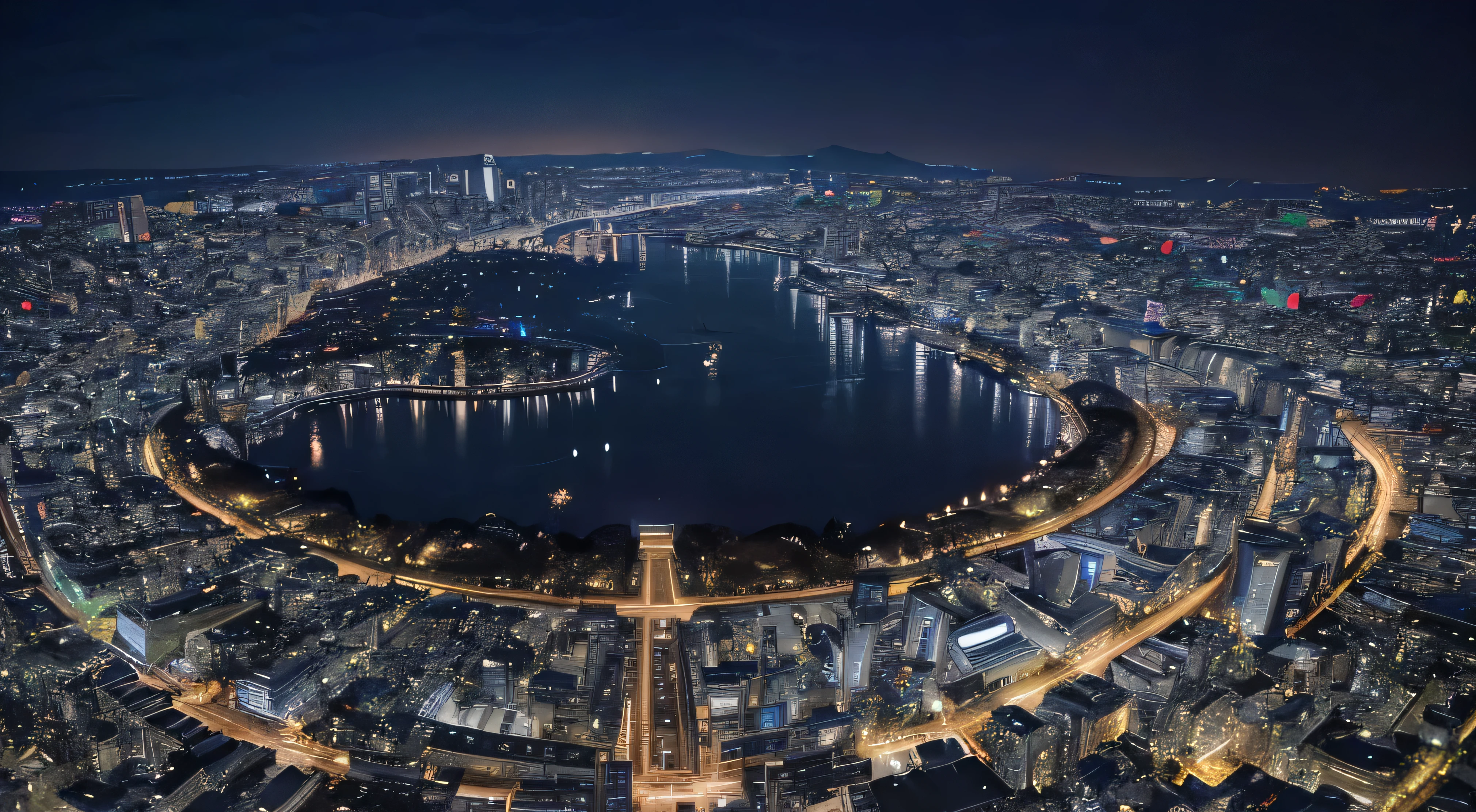 ((midnight、highest quality、8k、masterpiece:1.3)), ((Night cityscape、Japan、On the roof:1.3)),
