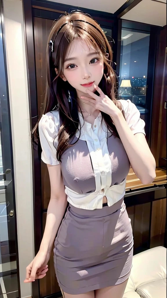 AI Beautiful Cabin Attendant、Real Beauty