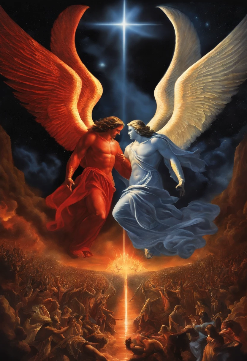 God VS Satan Blake God and Archangel VS Satan and Lucifer