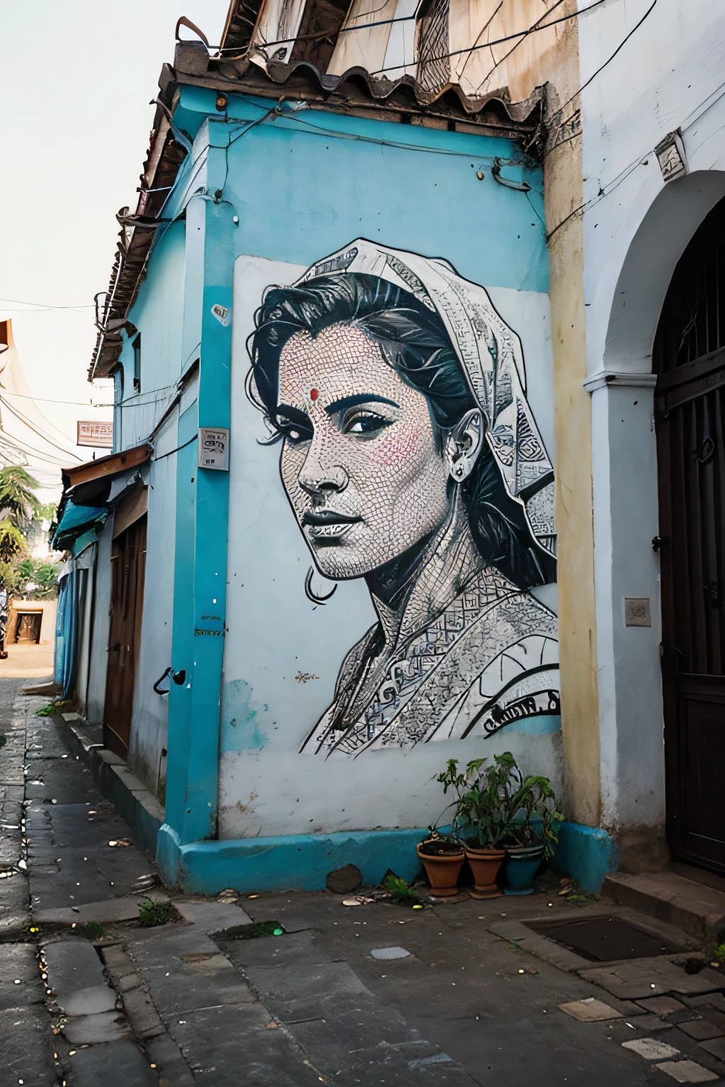 Graphiti art street in Mattancherry