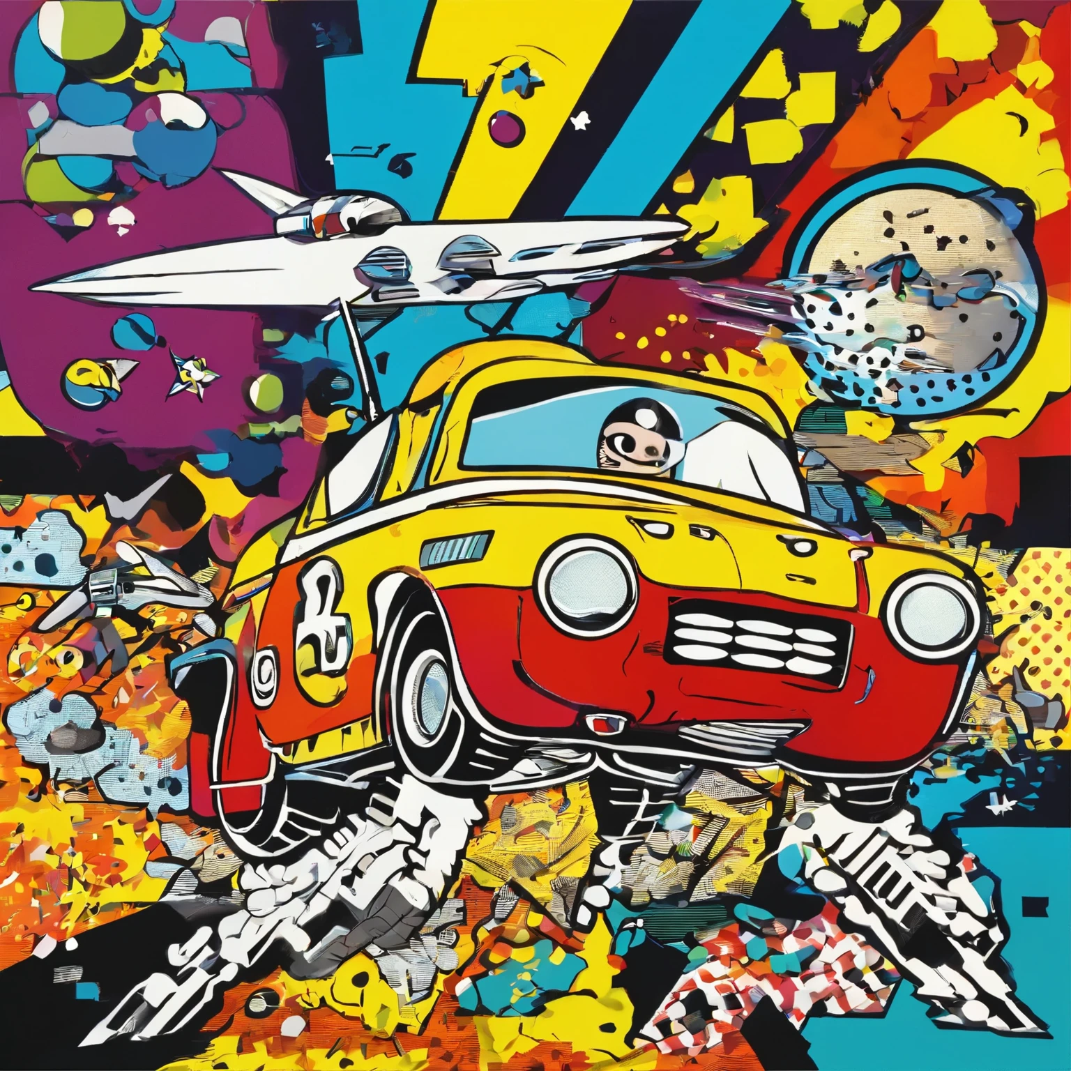 What if Roy Lichtenstein created a work based on Buzz Lightyear??