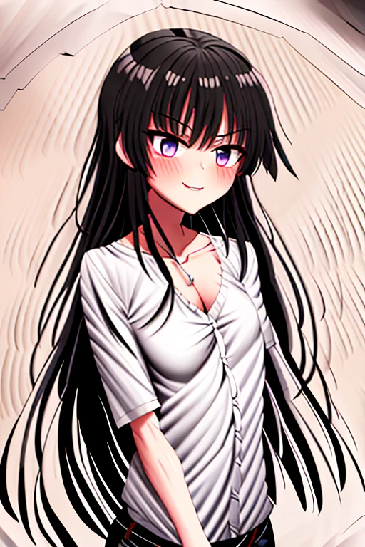 ((highest quality)), ((masterpiece)), (be familiar with), Perfect Face, indoor, Bedroom, Watching the audience,
One woman, Yuigahama Yui,
Open Mouth, Ecstatic expression, blush, smile,
Small breasts, Flat Chest, Young Girl, , , Girl,
Short Hair, Salmon-colored hair, Salmon-colored eyes, Side Pony,
Leg spread,