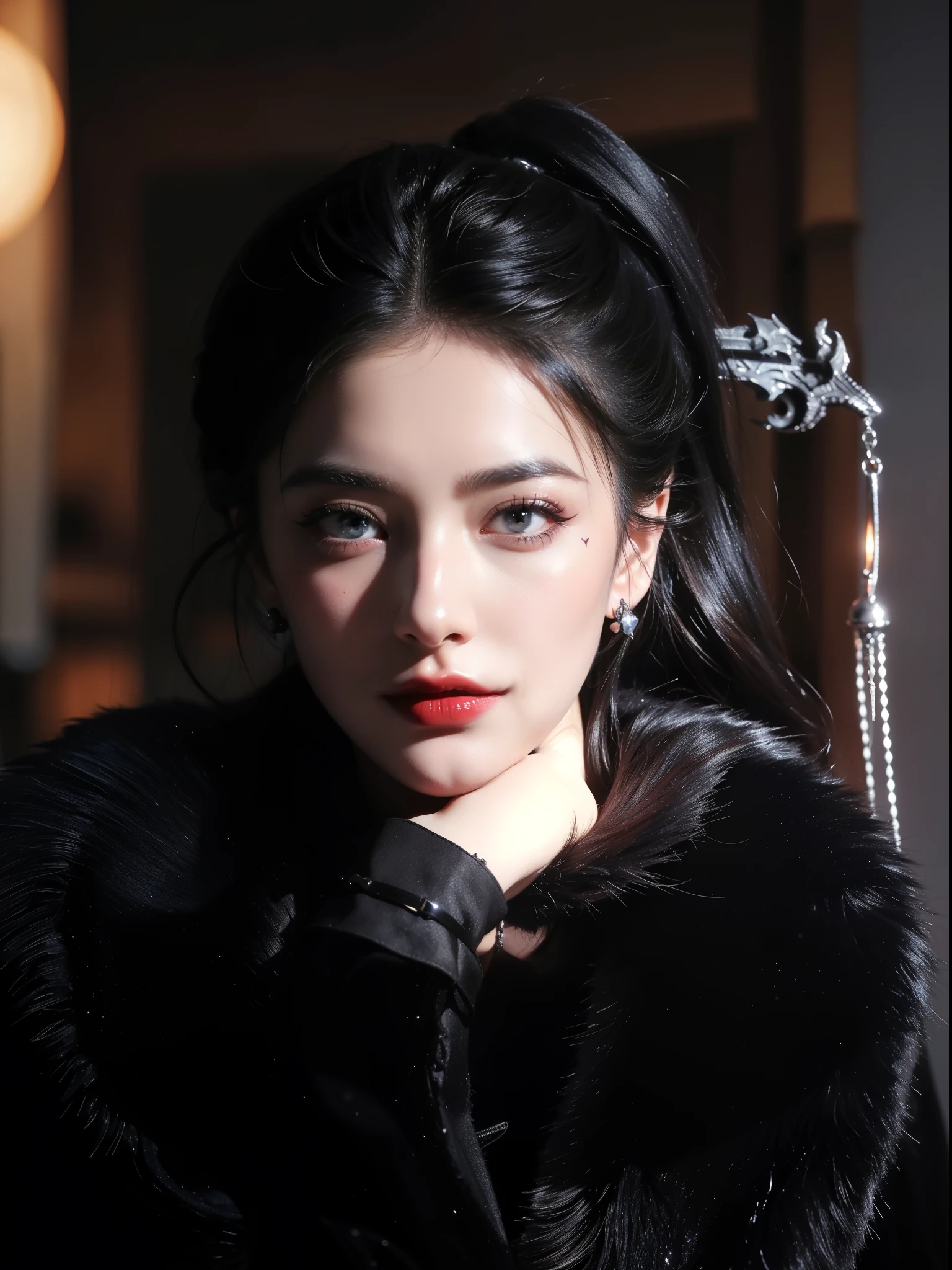 Detailed image quality，Witch Pandora，wing, Succubus Theme，堕落Angel，Excellent，scary，Secret Terror，Tentacles，With eyes，Uncanny Valley Effect，Beast Blood Moon，skeleton，vampire，Hellfire，Dark Queen，Angel，magician magic witch，16岁Angel，Eyes are blue(Pupils as deep as the starry sky)，Gorgeous tattoo designs all over the body，Surreal photos(8K picture quality，Rich in details)，Dark eyeshadow，Sexy thick lips(Red lipstick)，Tattoo designs on body，Dark Queen，
