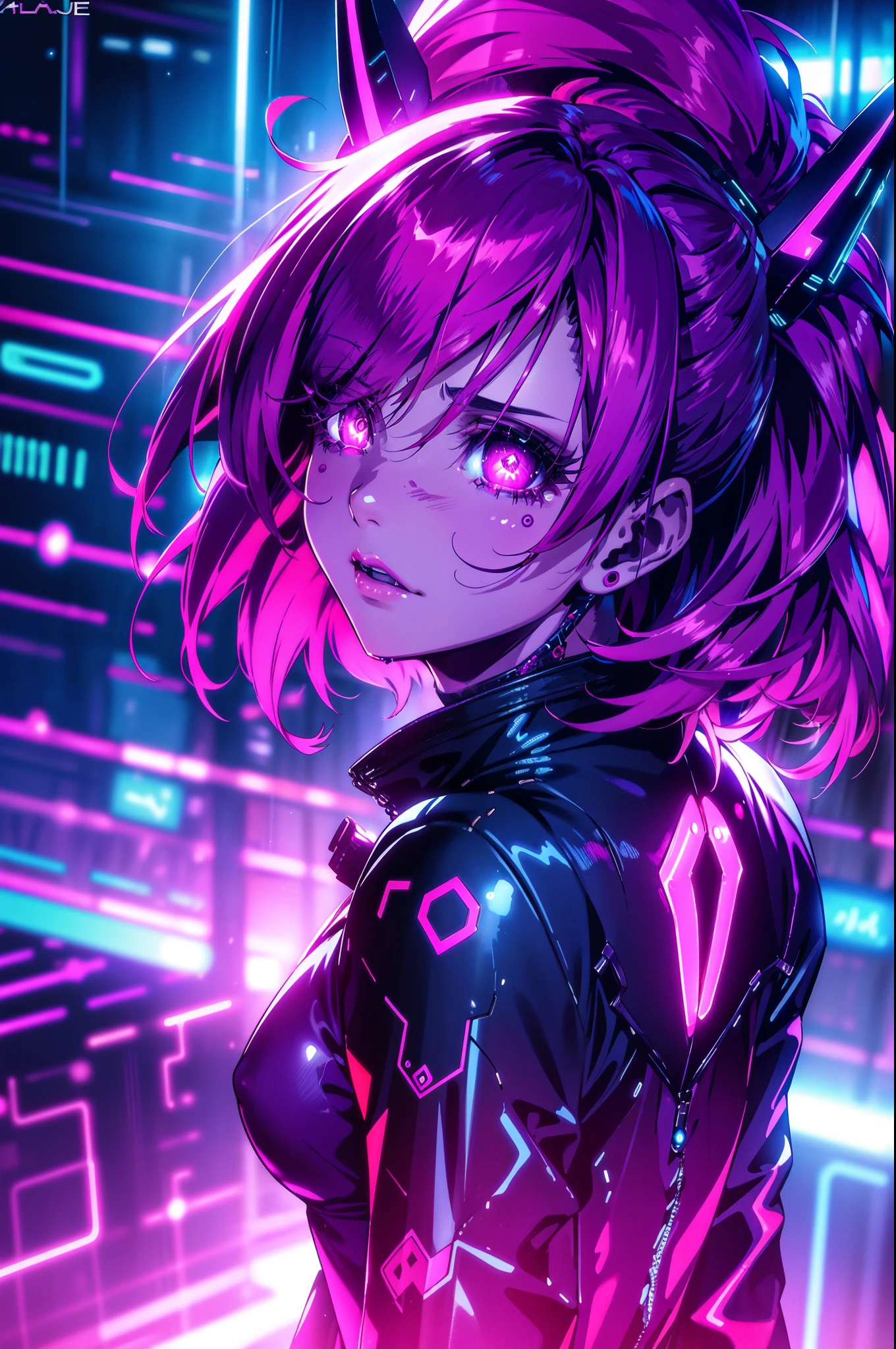 (extremely detailed CG unity 4k wallpaper),(masterpiece),(best quality),(ultra-detailed),(best illustration),(best shadow),(absurdres),(detailed background), Cyberpunk girl, you look lonely scene, bladerunner 2049, night, Neon lights, Crying, Highly detailed face,Harajuku-inspired pop outfit, bold colors and patterns, eye-catching accessories, trendy and innovative hairstyle, vibrant makeup,, Fancy makeup,