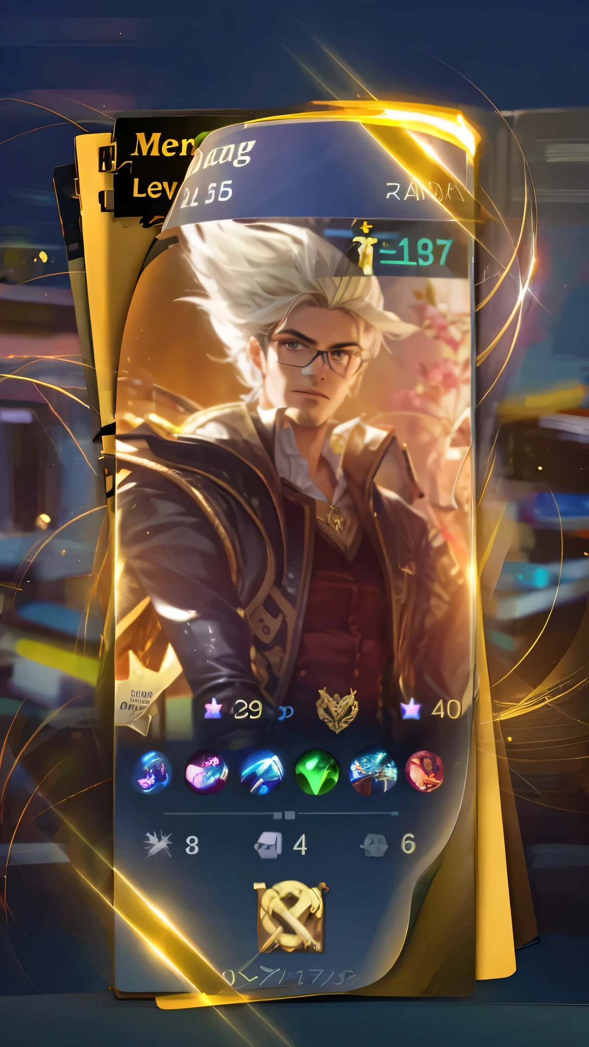 best quality, very detailed, handsome, with glasses