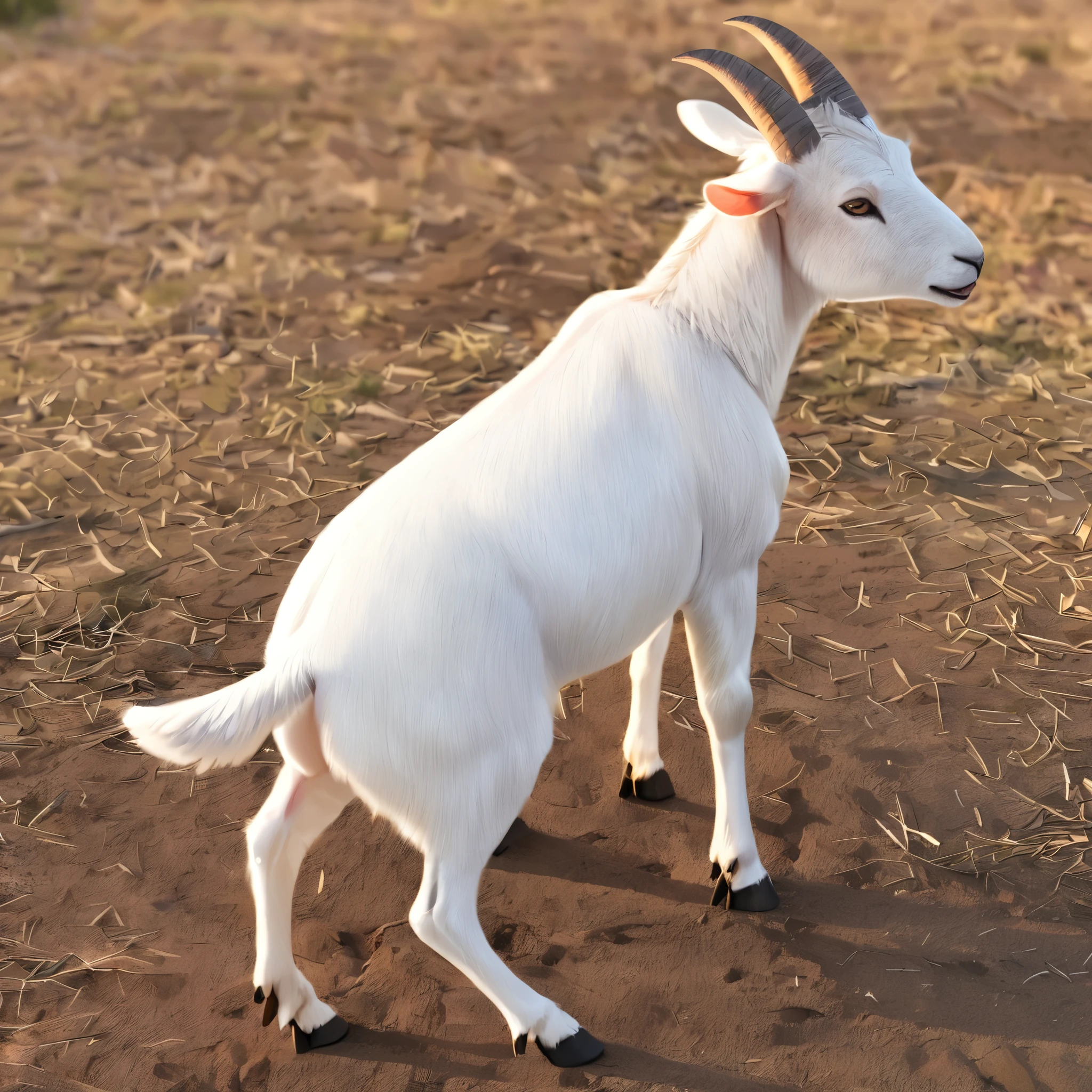 Feral , goat , ass