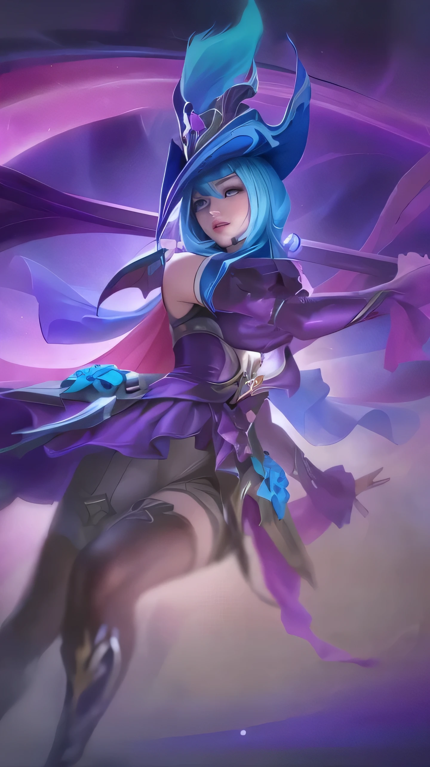 a close up of a woman in a dress holding a sword, seraphine ahri kda, irelia, samira from league of legends, from league of legends, style league of legends, irelia from league of legends, extremely detailed artgerm, league of legends character, style artgerm, splash art anime