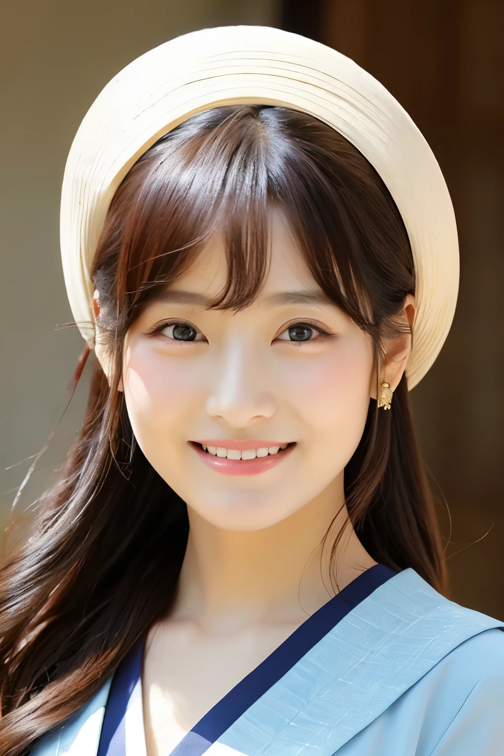 {{{87 years old}}}、smile、beautiful、The elegant and sophisticated clothing of the upper class of Chosun、Shining eyes、stare、