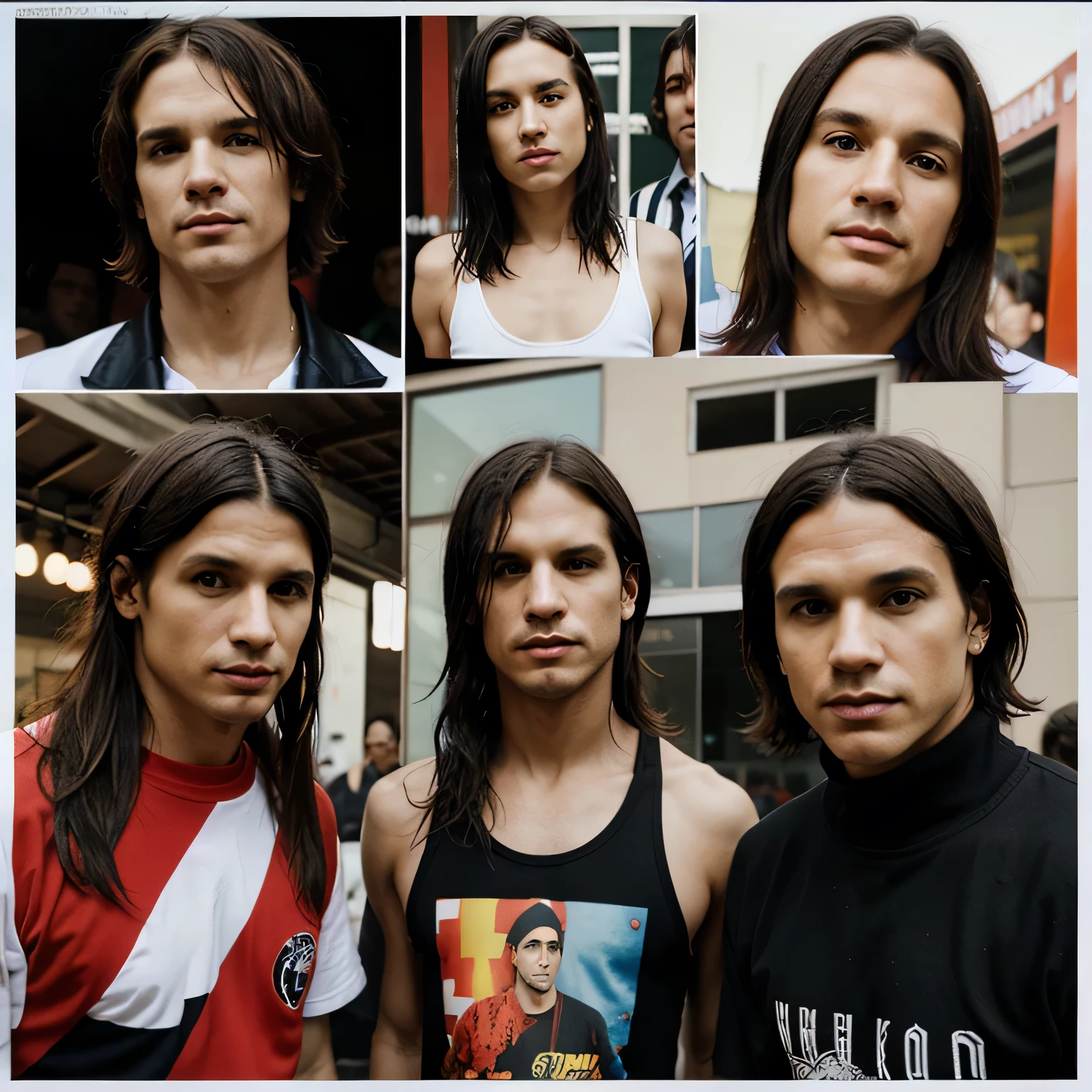 Banda red hot chili peppers collage