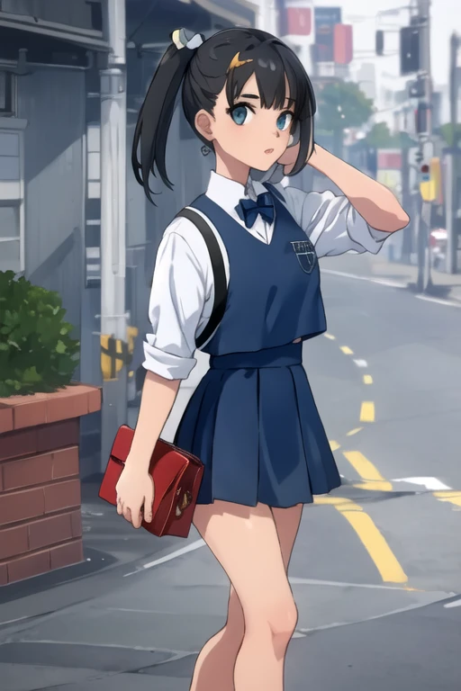1girl, Subtle details, mini skirt, game
