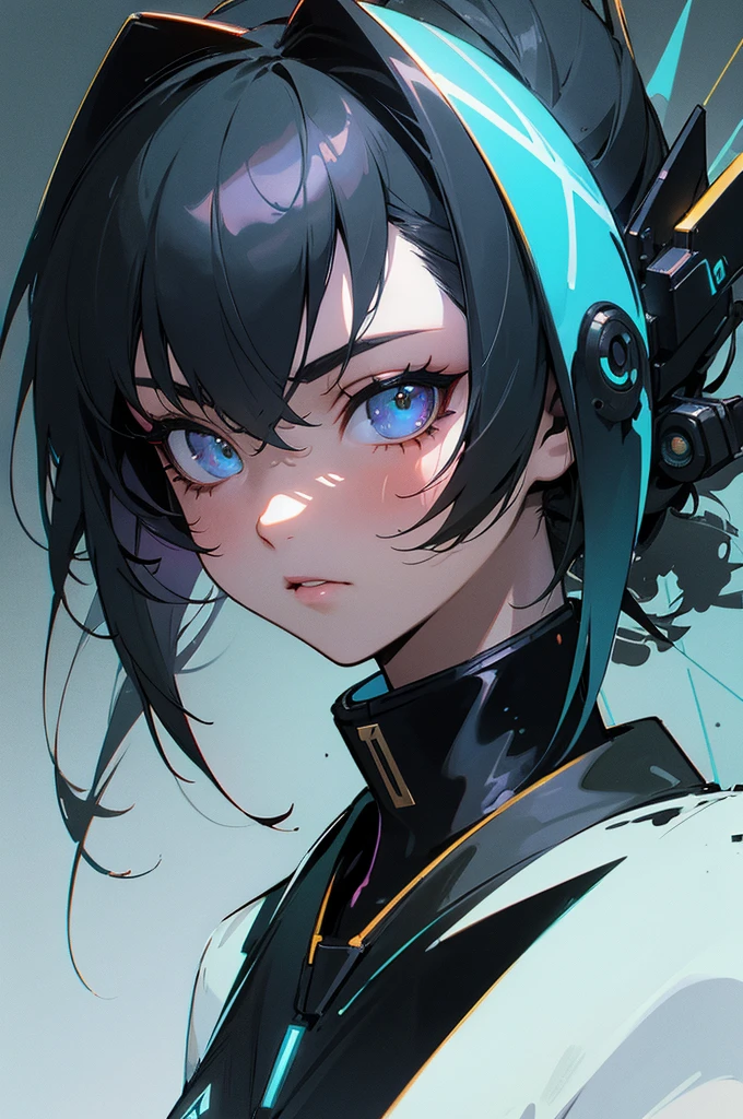 ((masterpiece)),((ultra-detail)),(highest quality), Anime-style detailed plant girl, ink water, deep black color, 1 person, detailed face, full body, ultra definition painting, dark neon effect, very beautiful, resolution, accurate depiction, near future, detailed eye, dark base color and vivid color scheme, glaring, radiating an ethereal aura, precise background, geometry gaku tattoo, cinematic, cyberpunk, elaborate, metallic tone, glossy, high lights, precise structure,