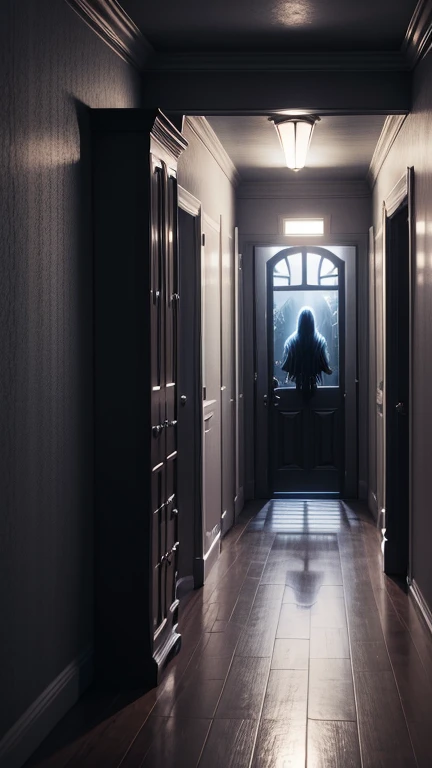 As the traveler explores the house, strange noises echo from the darkened corridors. Whispers seem to emanate from the walls, sending shivers down the traveler's spine.