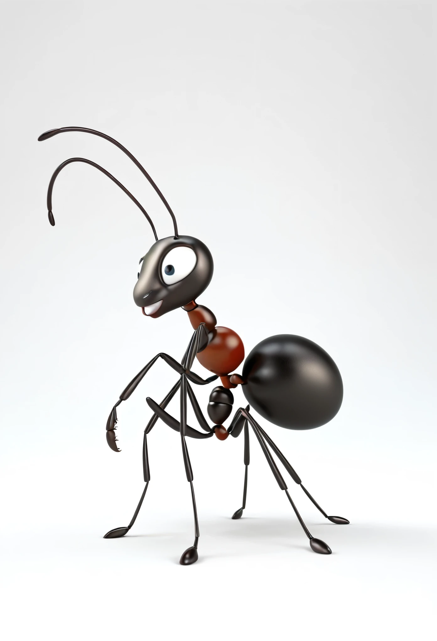 3d ant with load on its back toon type