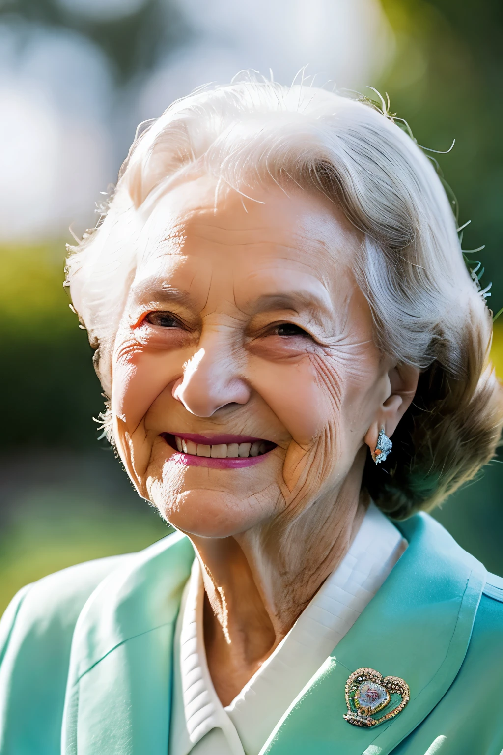 89 years old、smile、royal、