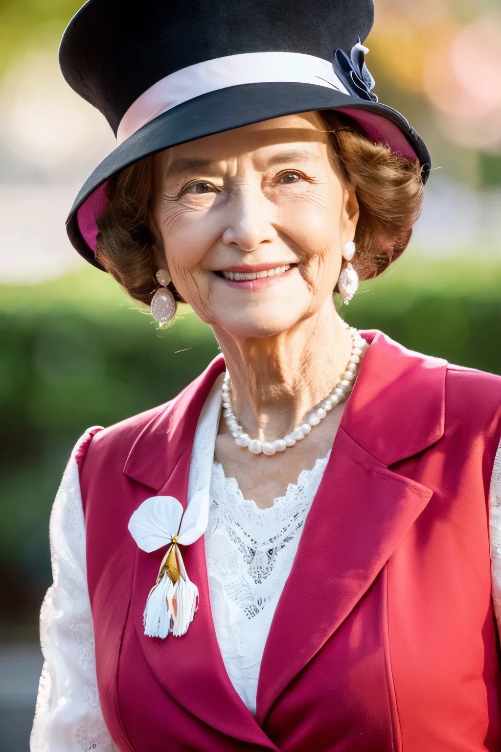 89 years old、smile、royal、