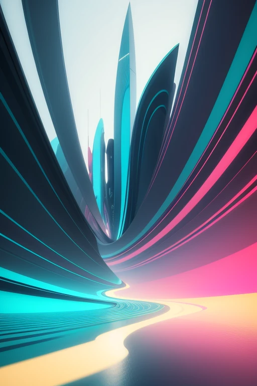 stylized contemporary abstract digital wallpaper background screensaver