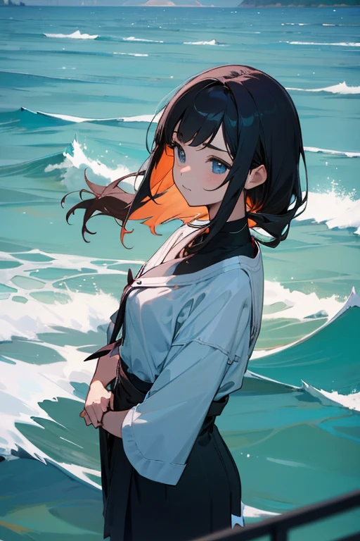 Ocean、Beauty、ドレスをOceanに流す、Looks lonely、sharp、