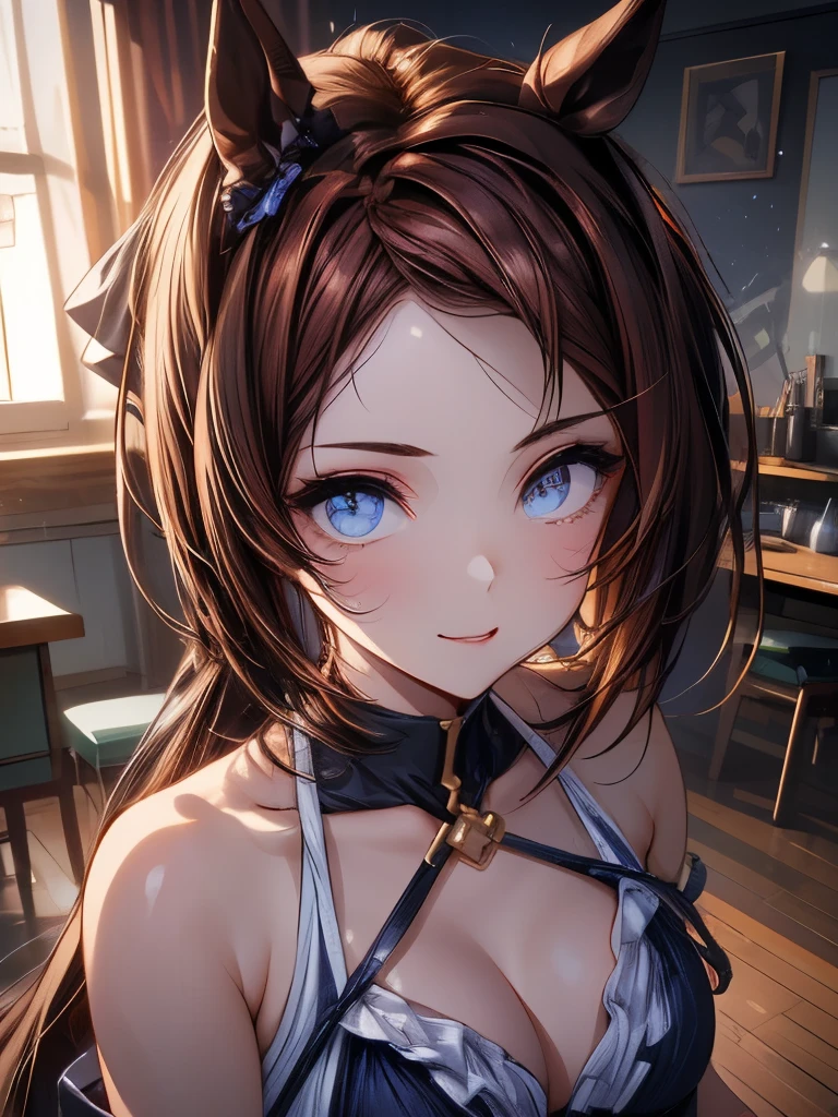 (Tabletop.highest quality).(Dynamic Angle). (Incredibly detailed CG paintings),(Perfect Image)、Comic Strip.figure.One Girl.Detailed face、Perfect Face.Delicate face、Textured skin、Black Hair.length、(Horse-eared girl)Horse-eared girl、((Beautiful Blue Eyes)).Delicate and beautiful eyes、The eyes are detailed、Reflective Eyes、Watery eye、smile.(Staring at the audience:1.3).(My face got a little red:0.8)、8k wallpaper、Cowboy Shot、reflected light、Highest detail、Complex、Delicate background、Textured skin、Detailed skin、Swimwear, ((カラフルなSwimwear))