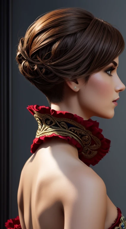 Brianna Hildebrand, national costumes of Poland sexy clothes, character portrait, 3 9 9 0 s, short hair, intricate, elegant, highly detailed, digital painting, artstation, concept art, smooth, sharp focus, illustration, art by wlop, charlie bowater and alexandra fomina
