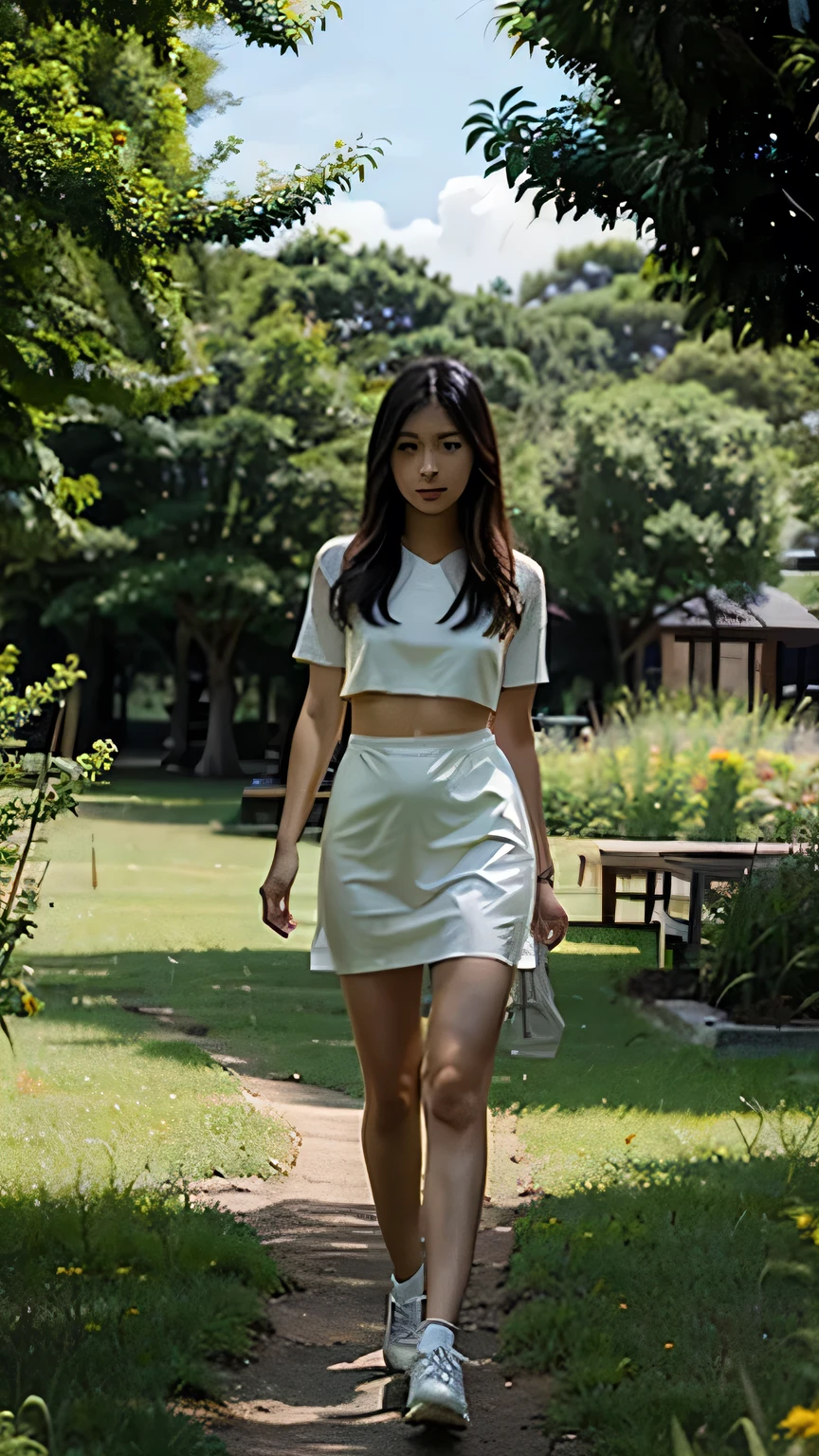 Taiwanese beauty,Big meadow,walk,sunny,Sexy