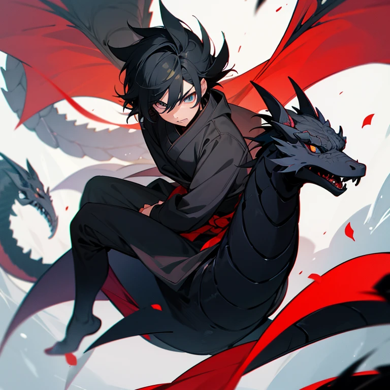 Black dragon boy