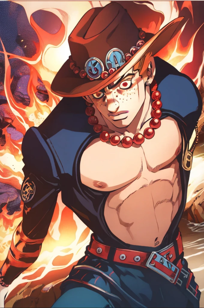 (masterpiece), (best quality:1.4), absurdres, [:intricate details:0.2], hyperrealistic, photography, kkw-ph1, 1 man, young, 18-year-old, (elven:0.7) portgas d. ace, freckles, hat, topless male, shorts, belt, jewelry, necklace, brown hair flaps, (style-swirlmagic:1.0), looking down, solo, (full body:0.6),  sinister smirk, red color scheme, dark purple light, library, glowing magical runes, dark atmosphere, shadows, realistic lighting, floating particles, embers, surrounded by fire, summoning, red arcane symbols, power-hungry eyes,portgas d. ace, freckles, hat, topless male,
Tarot Cardajor arcana、Positive position、All 22 Cards、22 divisionasterpiece、realisiticTarot Cardajor arcana、Positive position、All 22 Cards、22 divisionasterpiece、realisitic