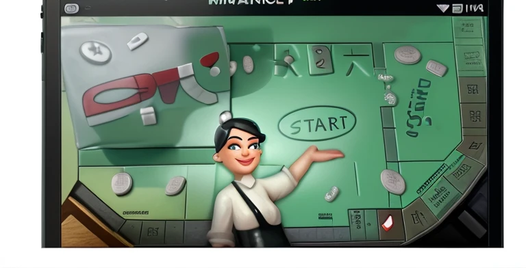 This is the start interface of the mobile version of Monopoly
