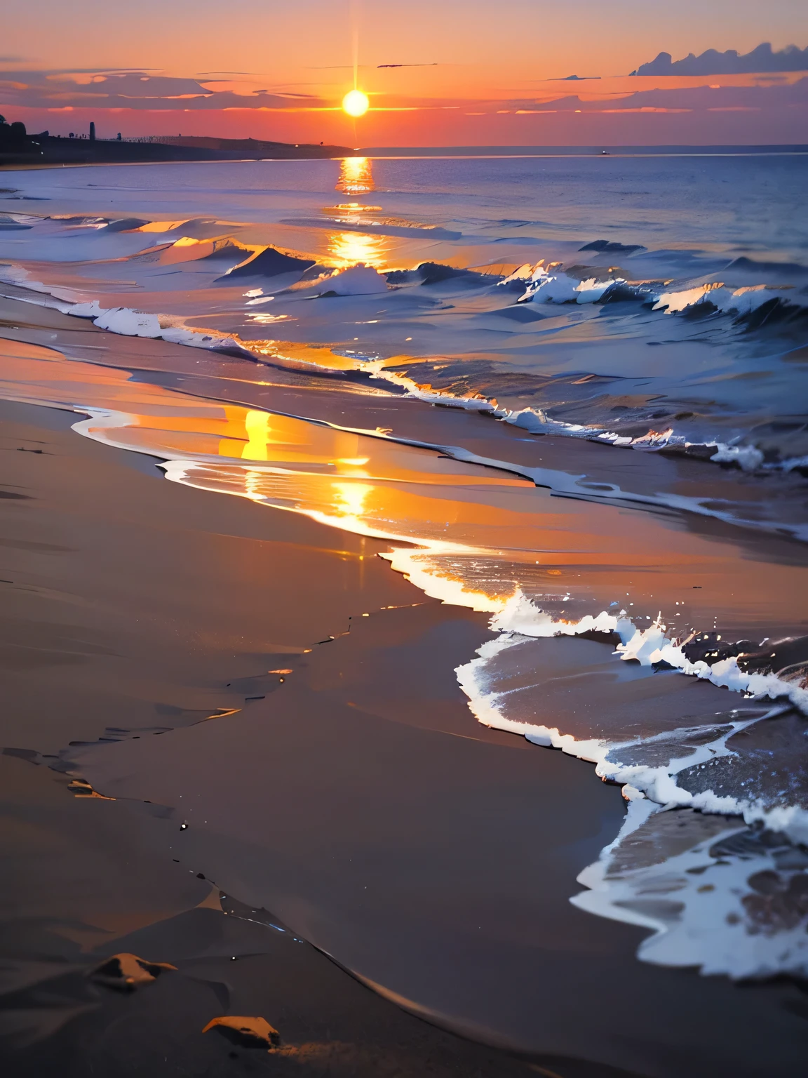 nohumans,summer sea,beach,sunset