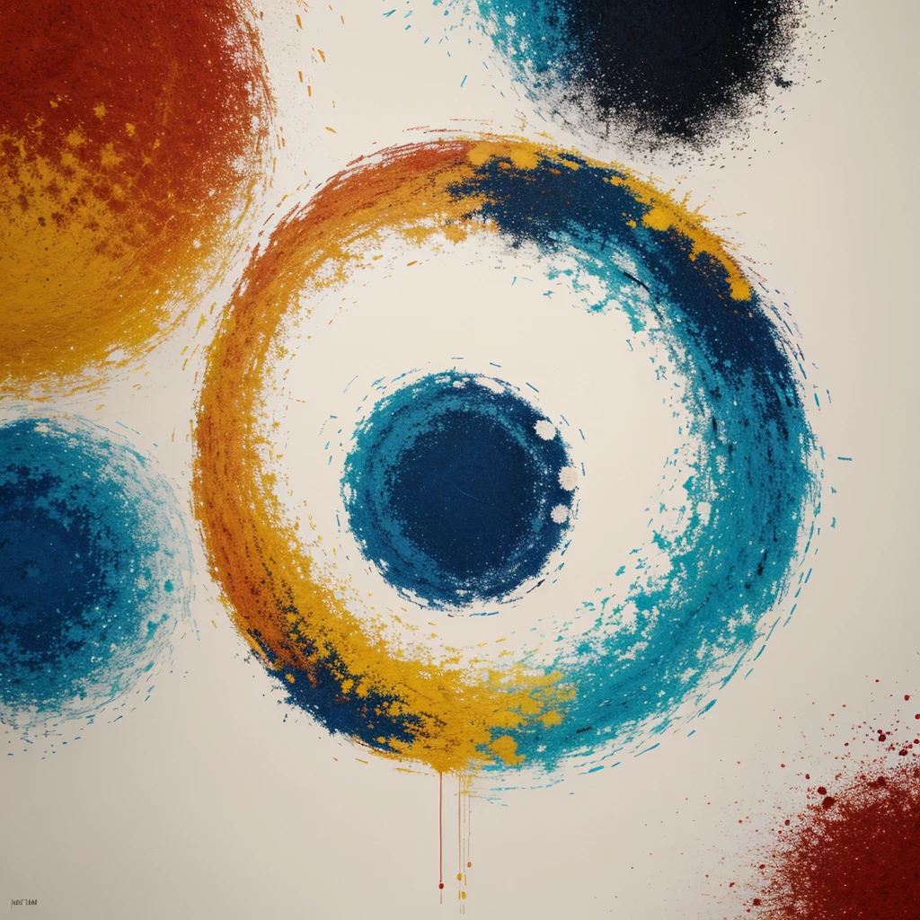 Representative images of mental health in the form of abstract art