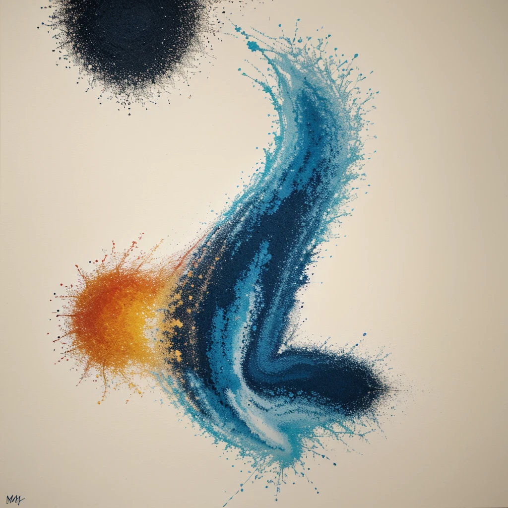 Representative images of mental health in the form of abstract art 
