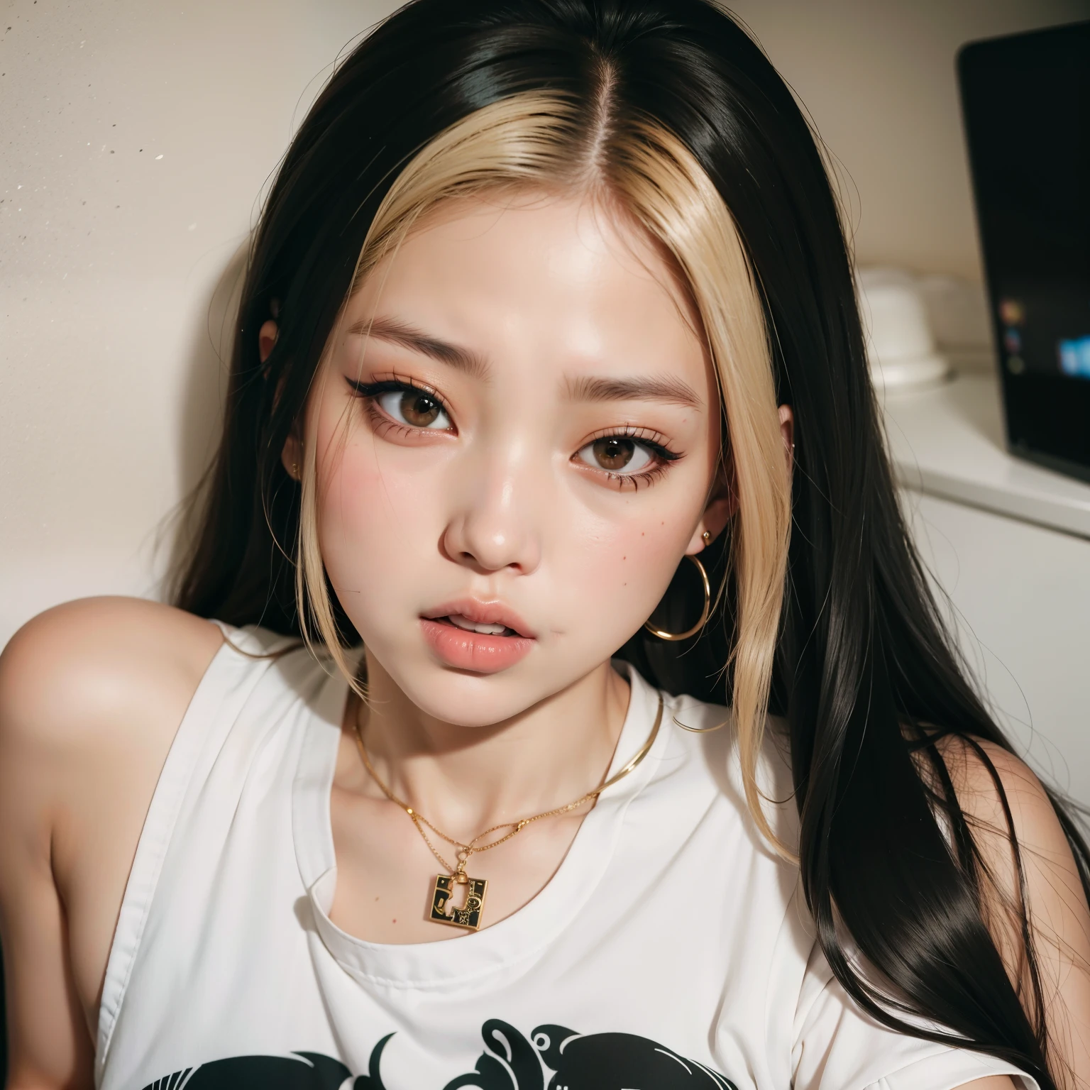 Jennie with mouth closed