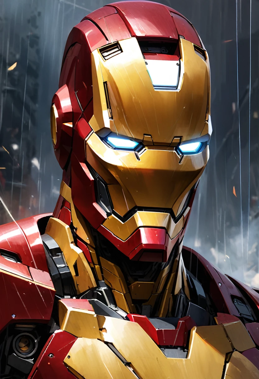 Iron Man is realistic, enlarged and clear, without too many complicated lines.
