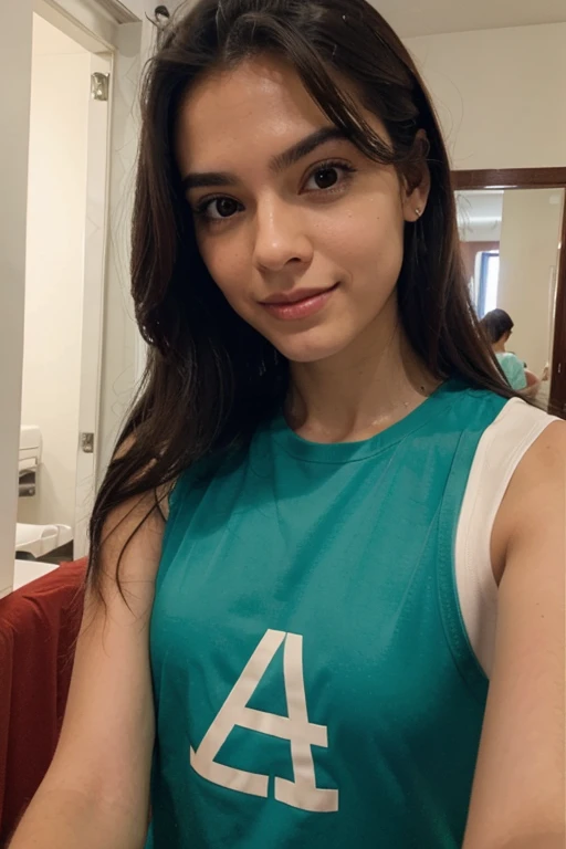 un selfie d'Une jolie jeune femme, Prix avec l'appareil photo de l'iPhone sexy